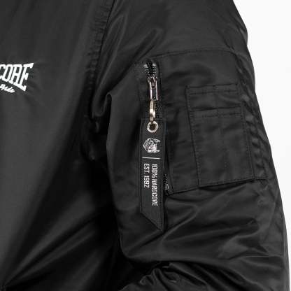 100% Hardcore Bomberjacket Branded Rage Black-OSI