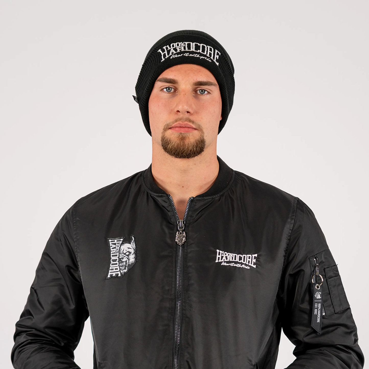 100% Hardcore Bomberjacket Branded Rage Black-OSI