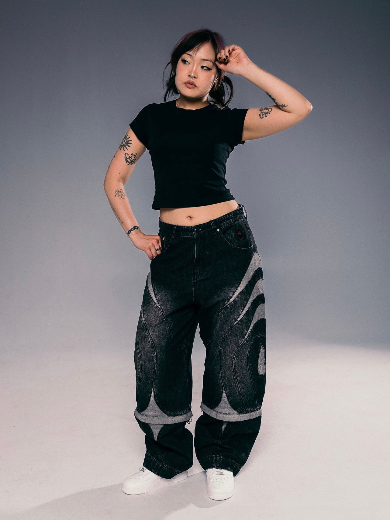 "SPIDER" Jeans Black-OSI