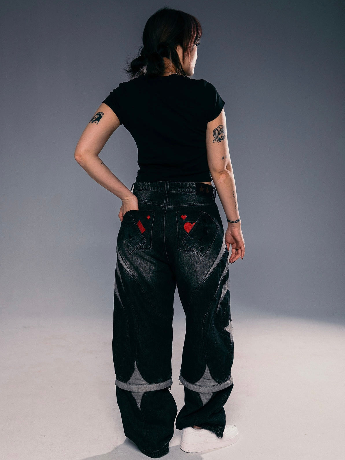 "SPIDER" Jeans Black-OSI