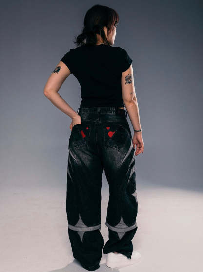 "SPIDER" Jeans Black-OSI