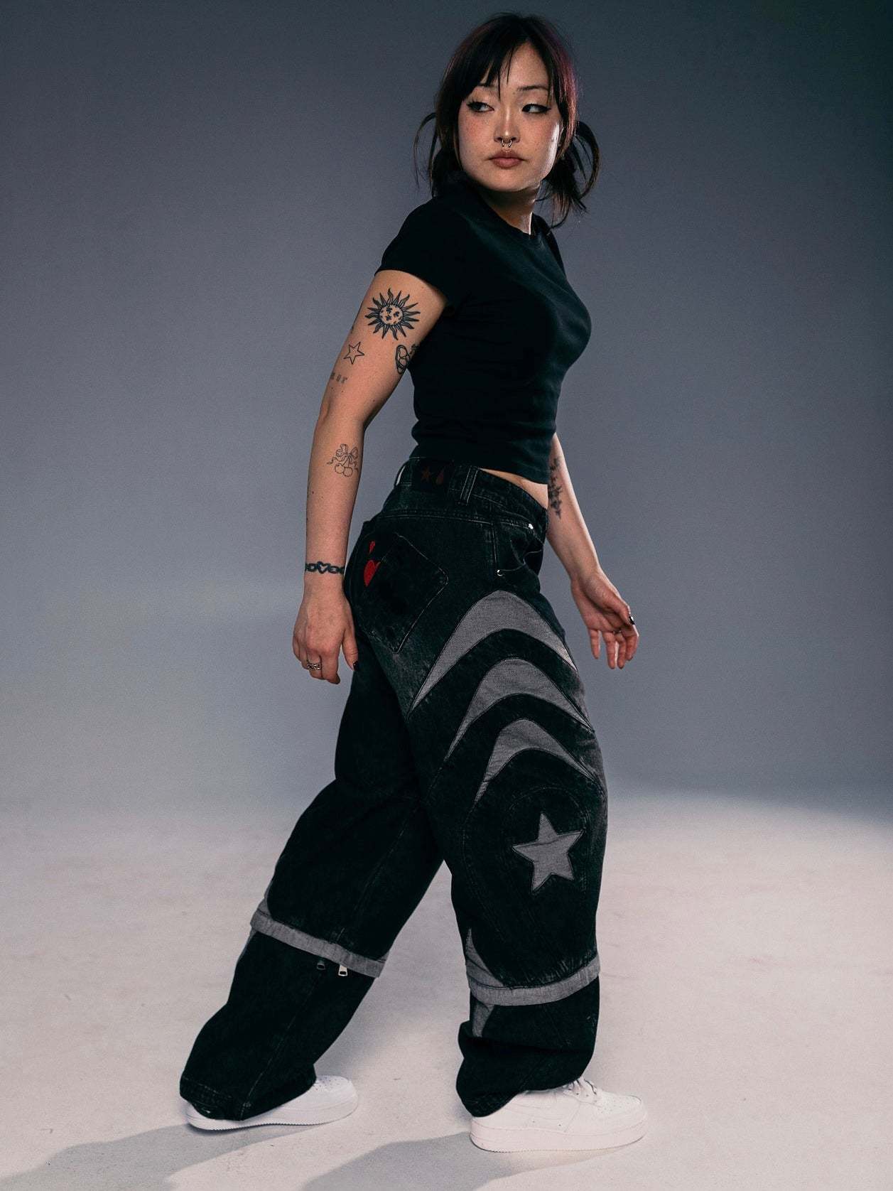 "SPIDER" Jeans Black-OSI