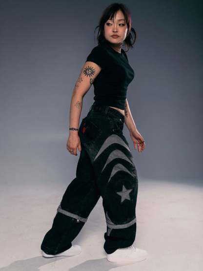 "SPIDER" Jeans Black-OSI