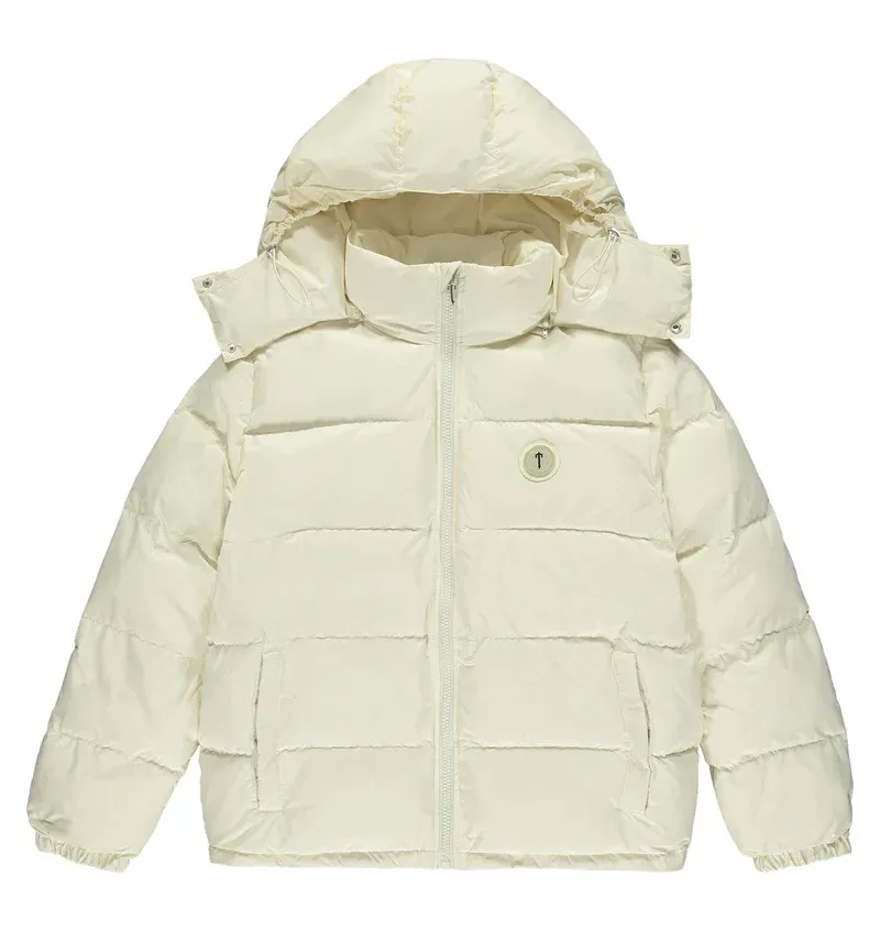  Irongate Detachable Hooded Puffer Jacket – Cream-OSI