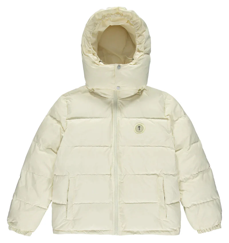  Irongate Detachable Hooded Puffer Jacket – Cream-OSI