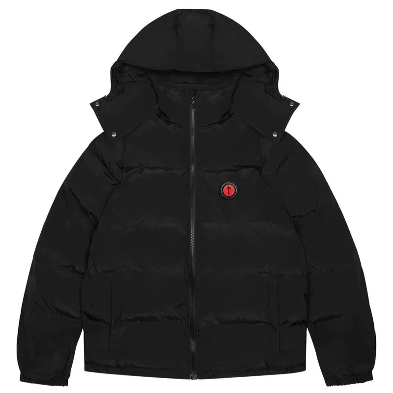  Irongate Arch Detachable Hooded Puffer Jacket – Black Infrared-OSI