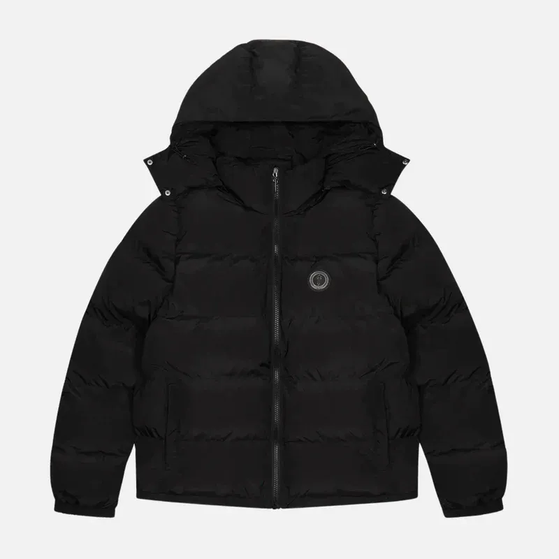 Trapstar Irongate Detachable Hooded Puffer Jacket – Blackout Edition