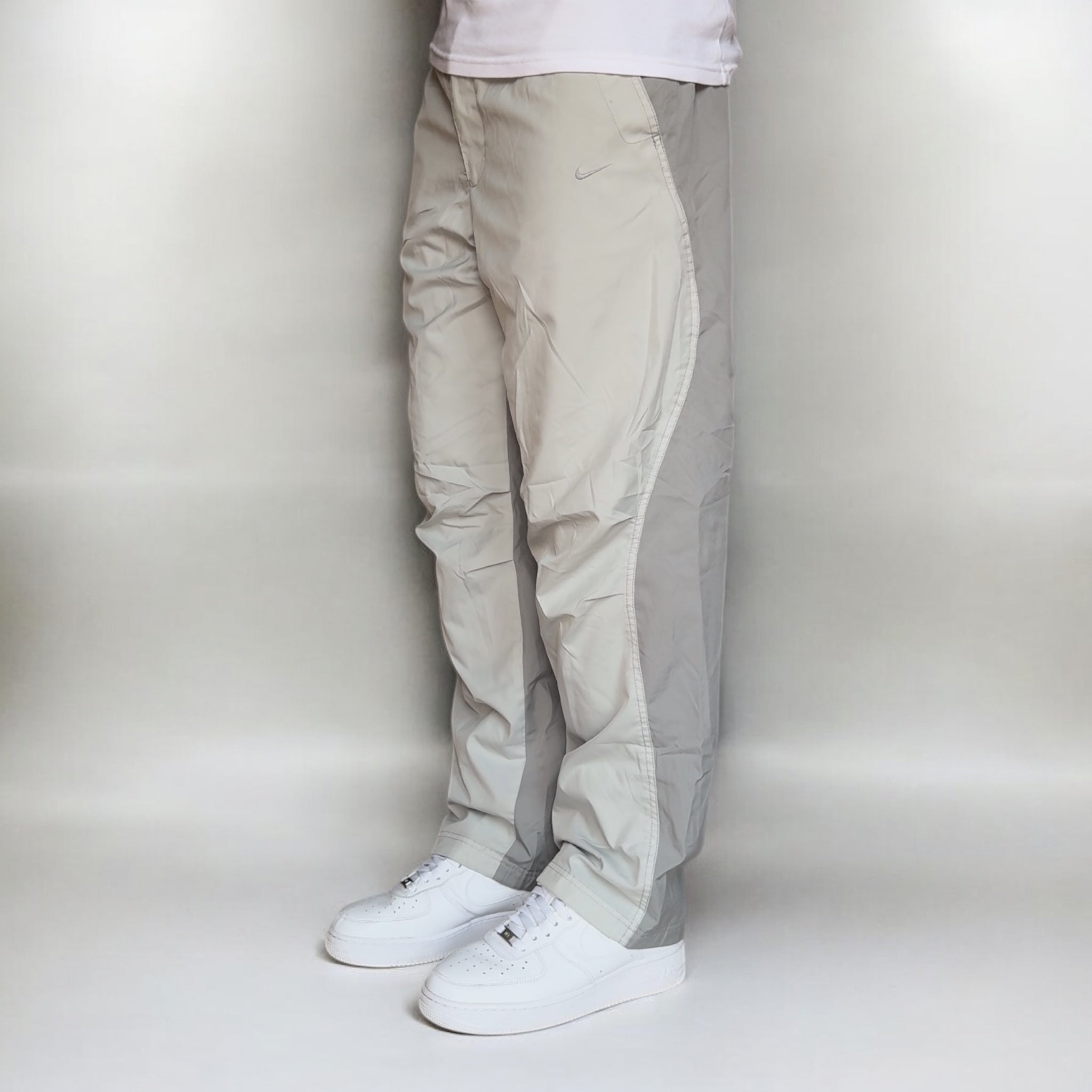 RARE 2000s Baggy Trackpants Grey-OSI
