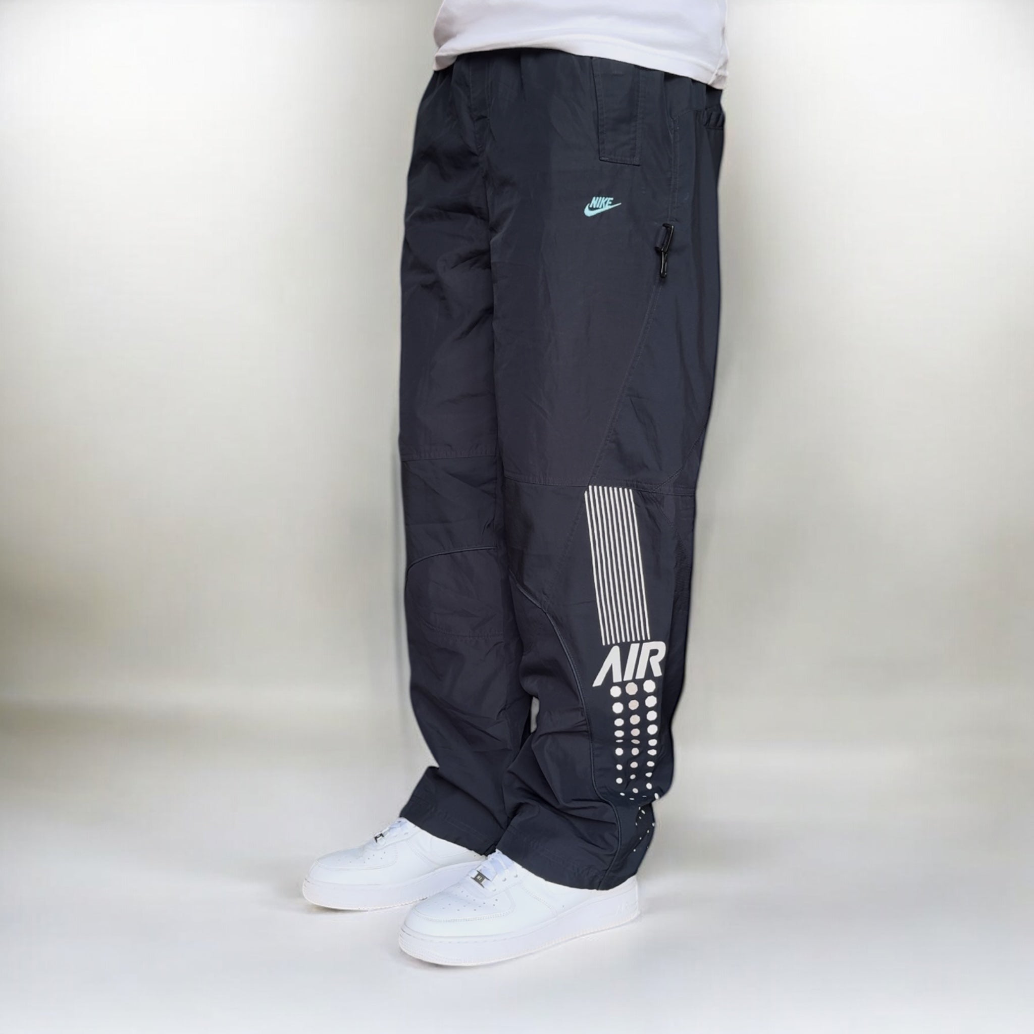 RARE 2000s Air Trackpants Navy-OSI