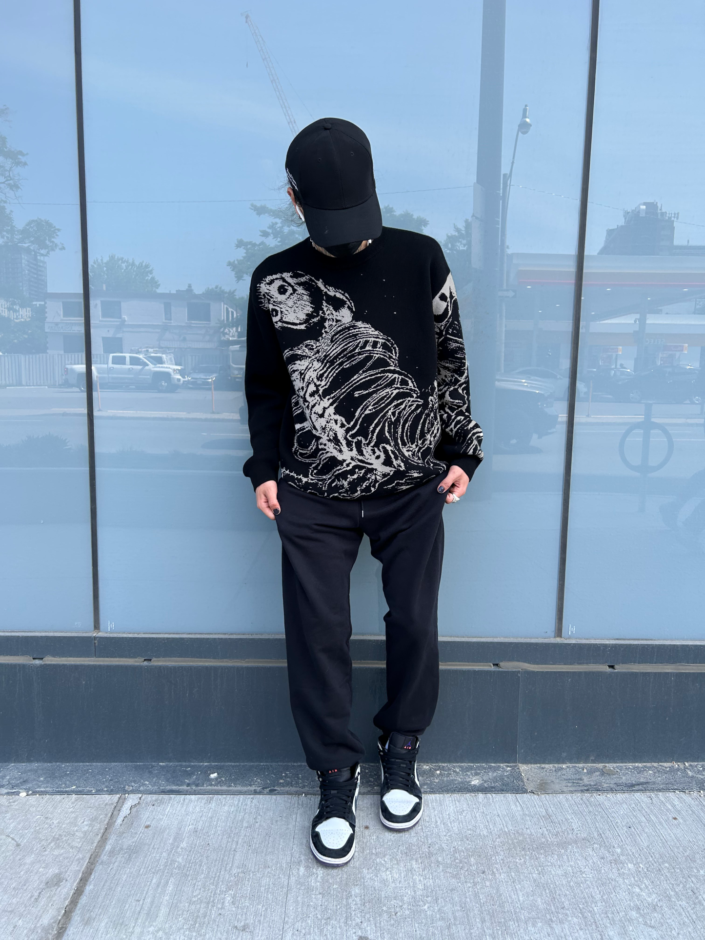 "Rumbling" Knit Black-OSI