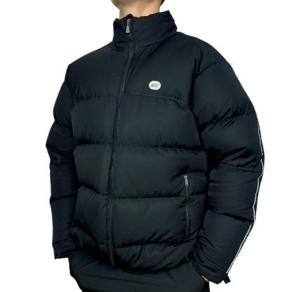 Vintage  Rare Down Pufferjacke Schwarz-OSI