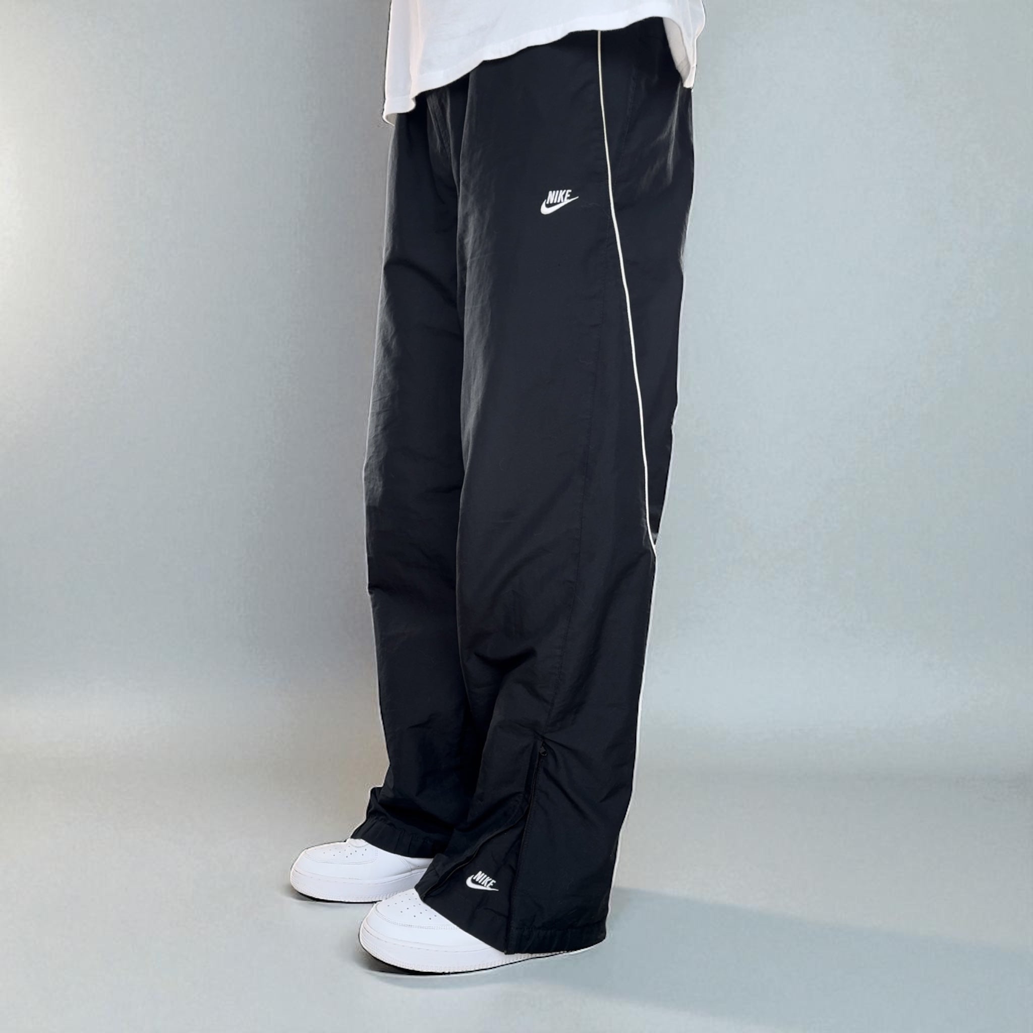 RARE 2000s Trackpants Black-OSI