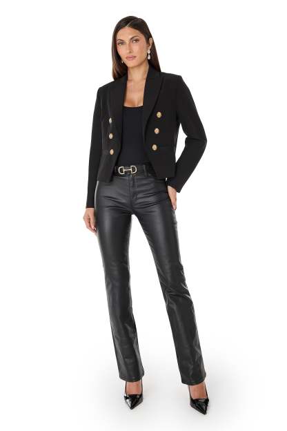 Gabrielle Double Breasted Blazer - Black-OSI