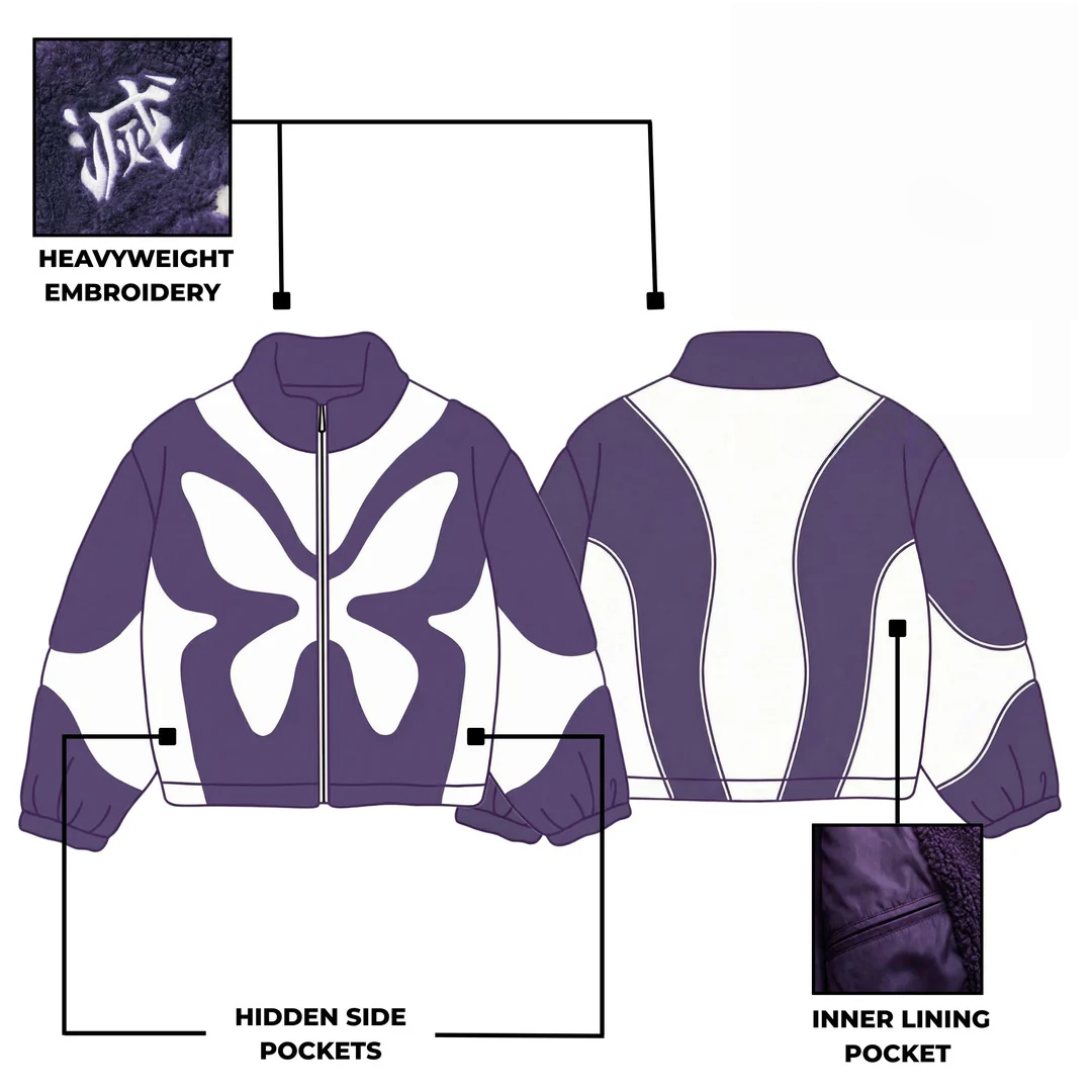 INSECT HASHIRA FLEECE JACKET-OSI