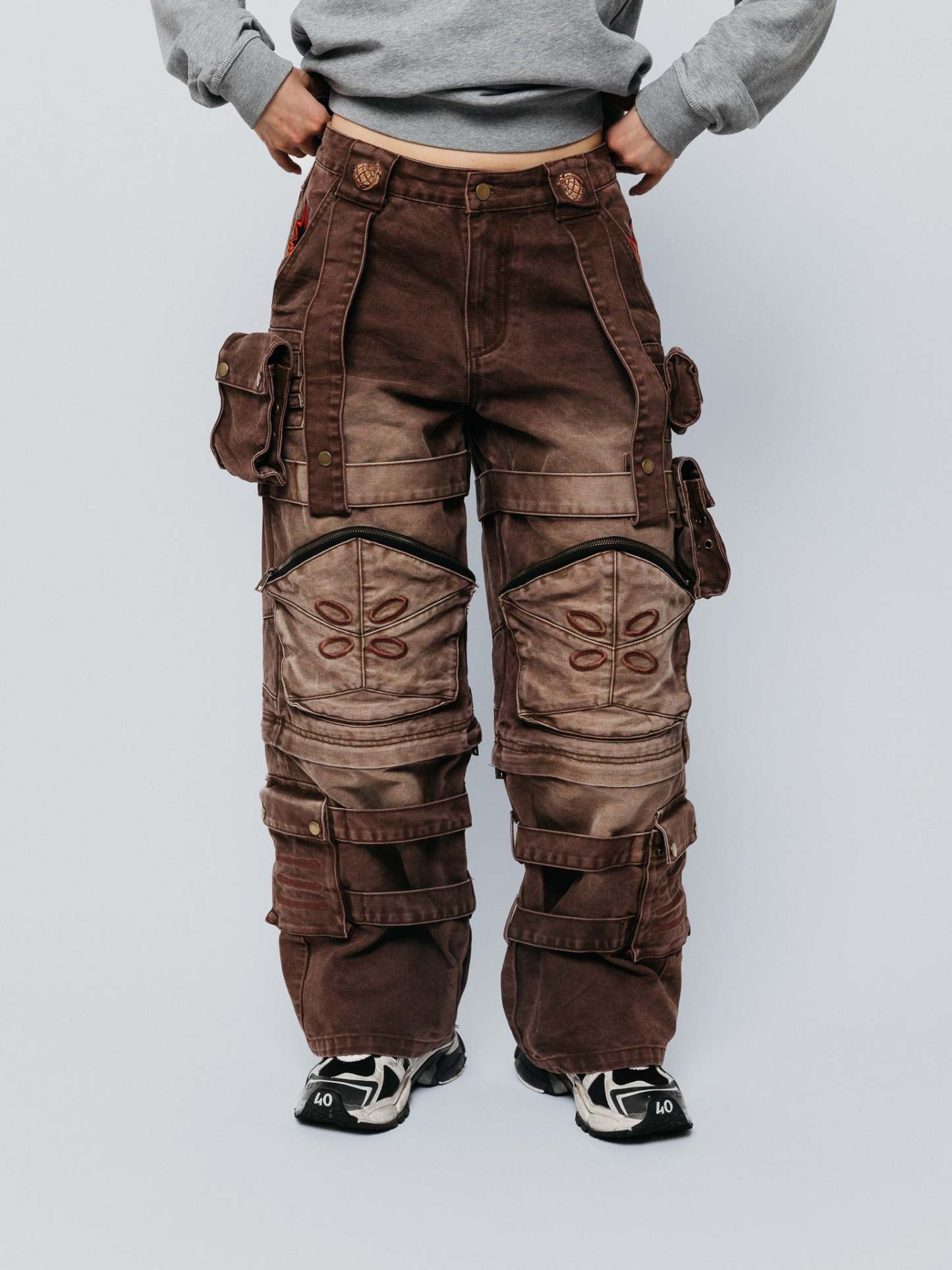 "ACADEMY" Cargo Pants Brown-OSI