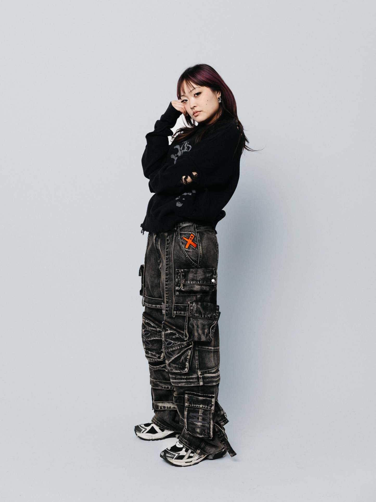 "ACADEMY" Cargo Pants Black-OSI