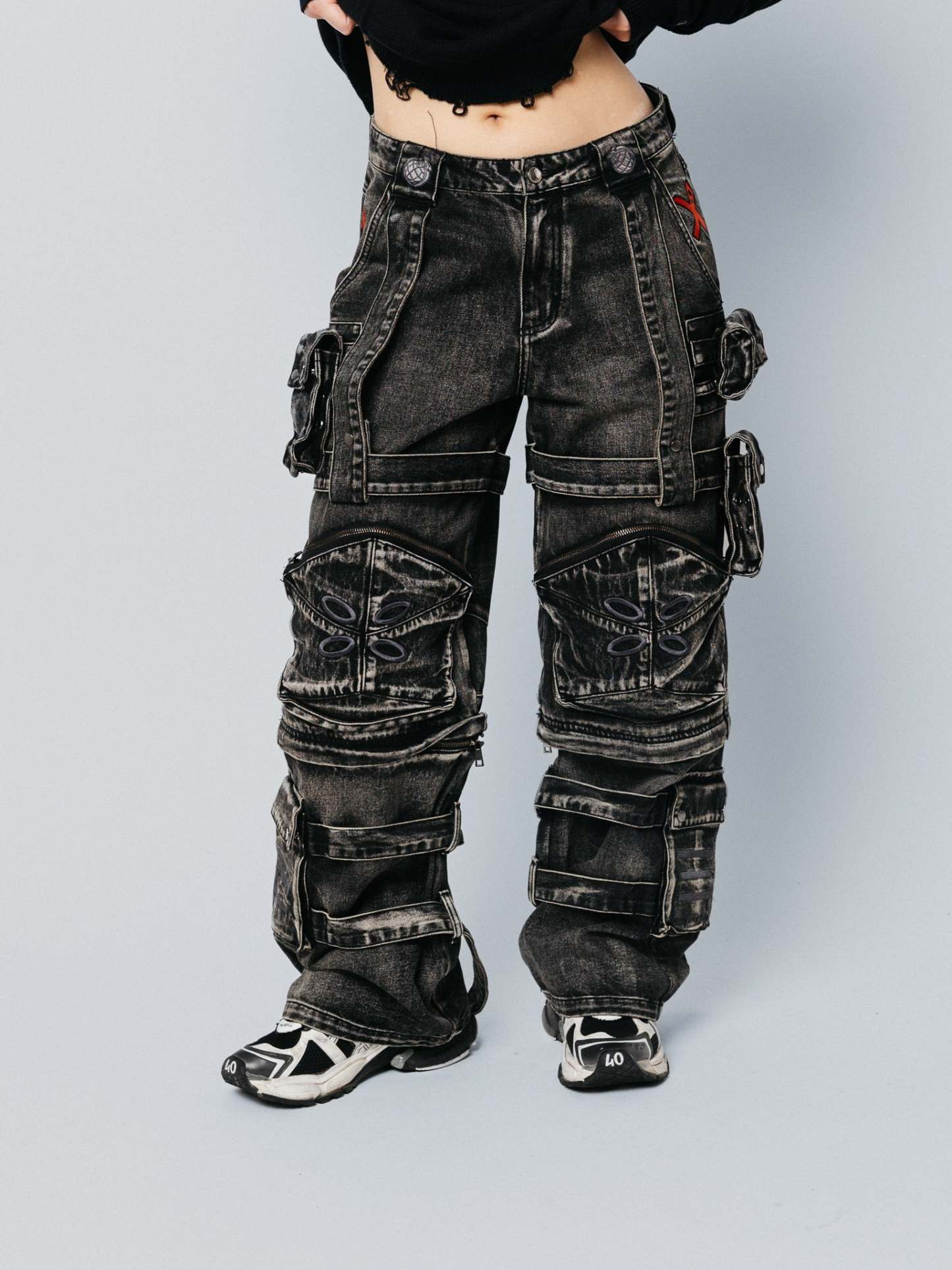 "ACADEMY" Cargo Pants Black-OSI