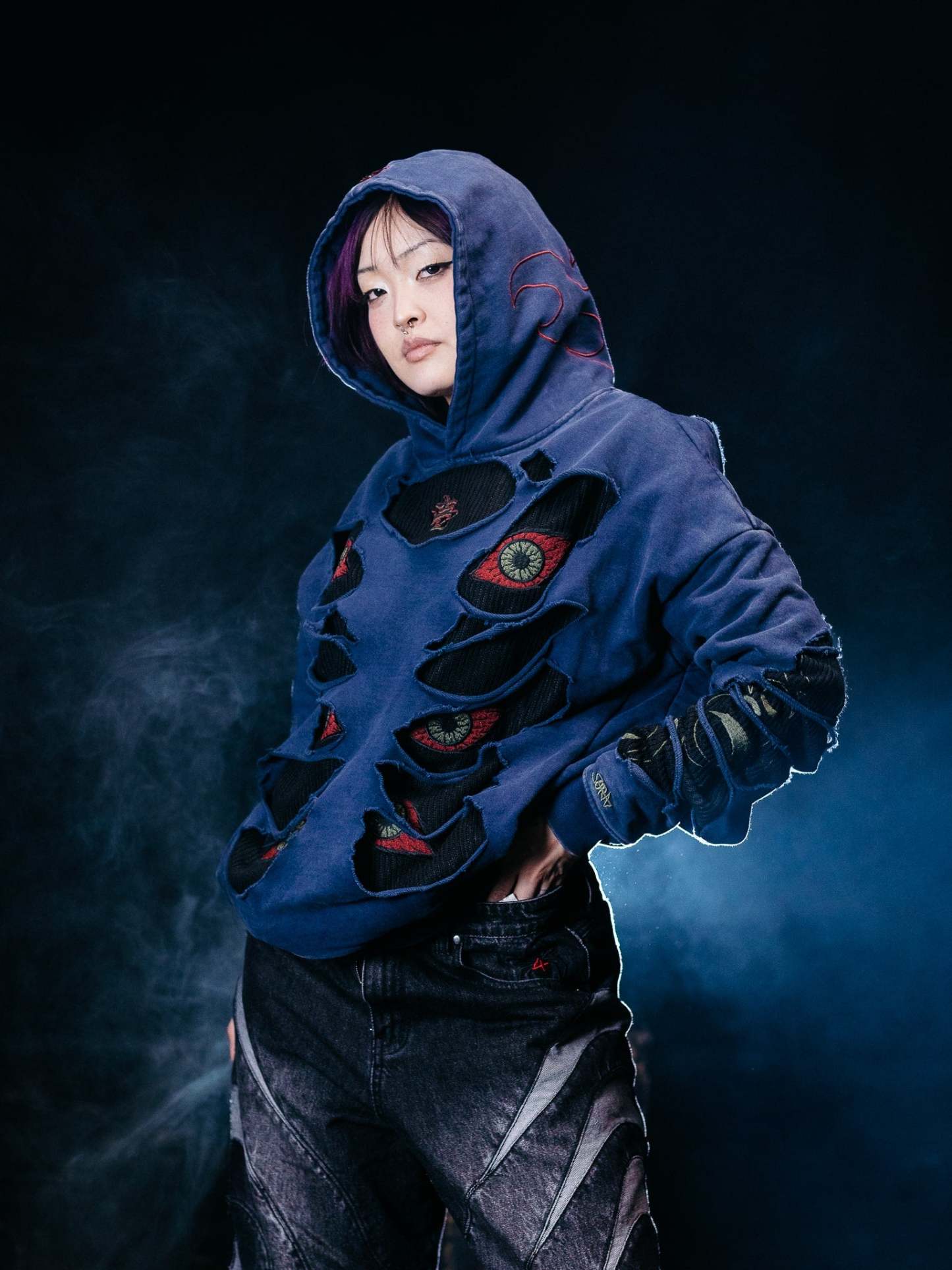 "EYE TEARS" Hoodie-OSI