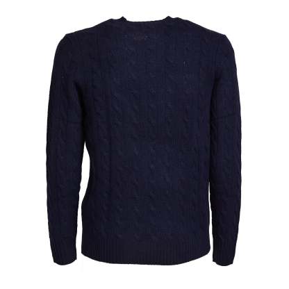 POLO  Luxurious Cable Knit Sweater-OSI