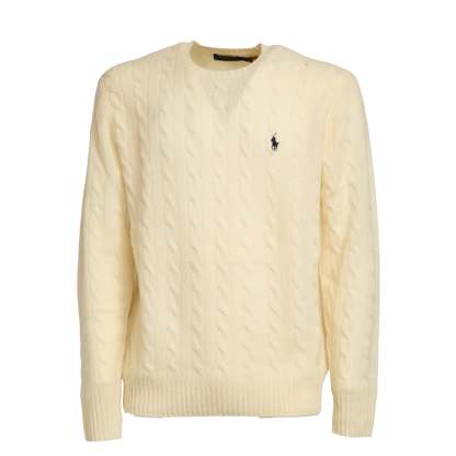 POLO  Classic Cable Knit Sweater for Men-OSI