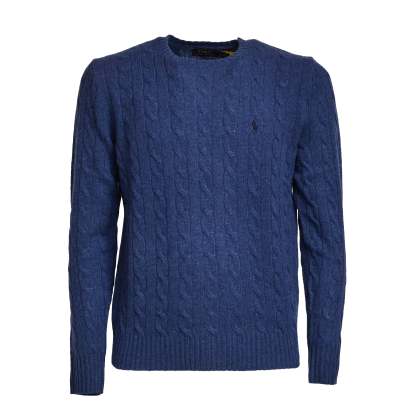 POLO  Cable Knit Wool-Cashmere Sweater for Men-OSI