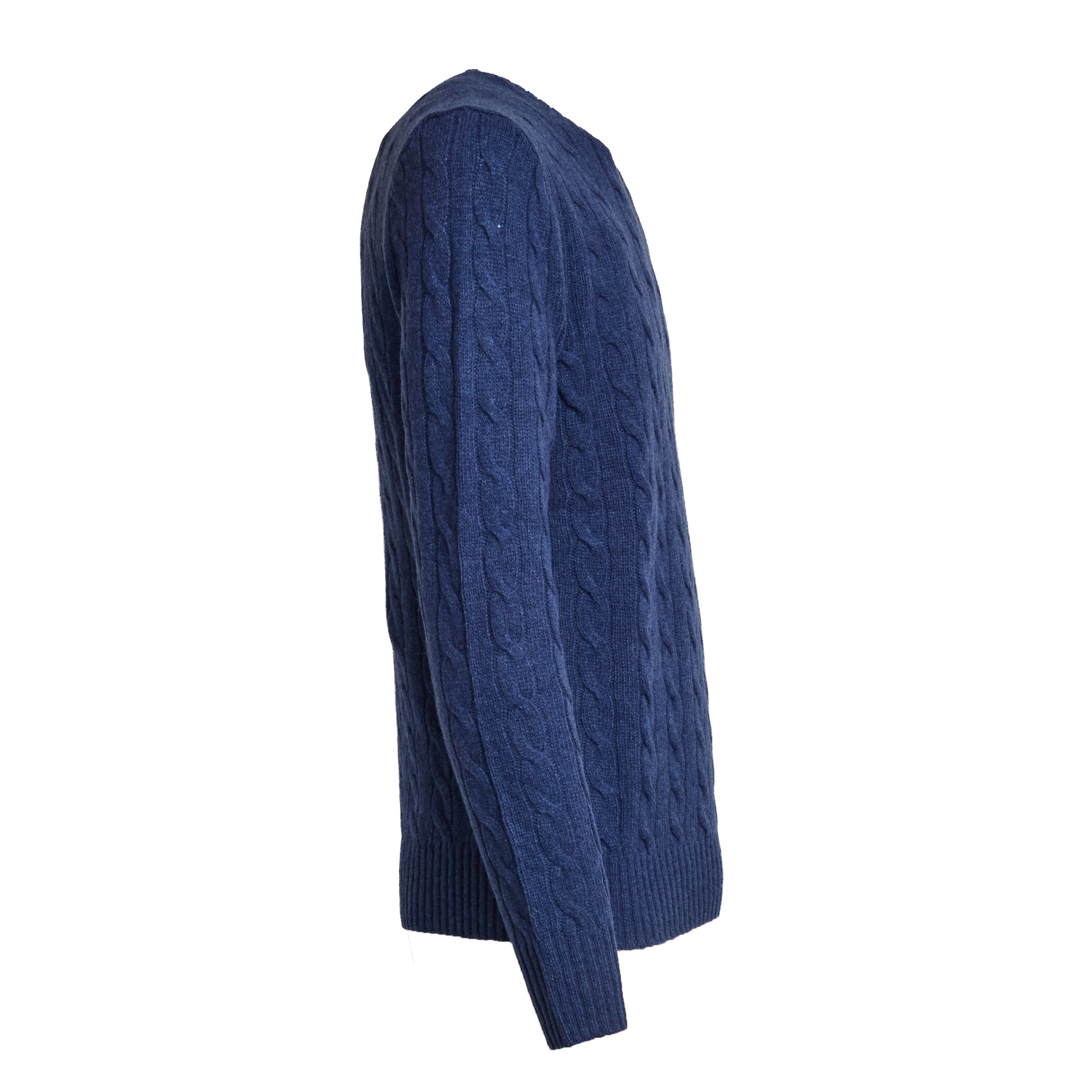 POLO  Cable Knit Wool-Cashmere Sweater for Men-OSI