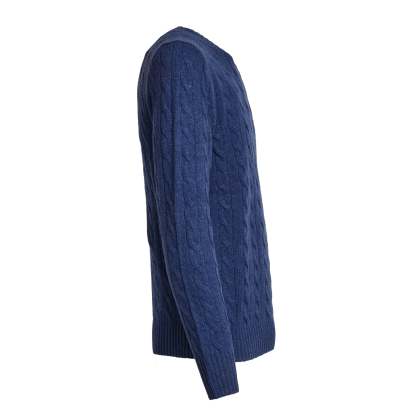 POLO  Cable Knit Wool-Cashmere Sweater for Men-OSI