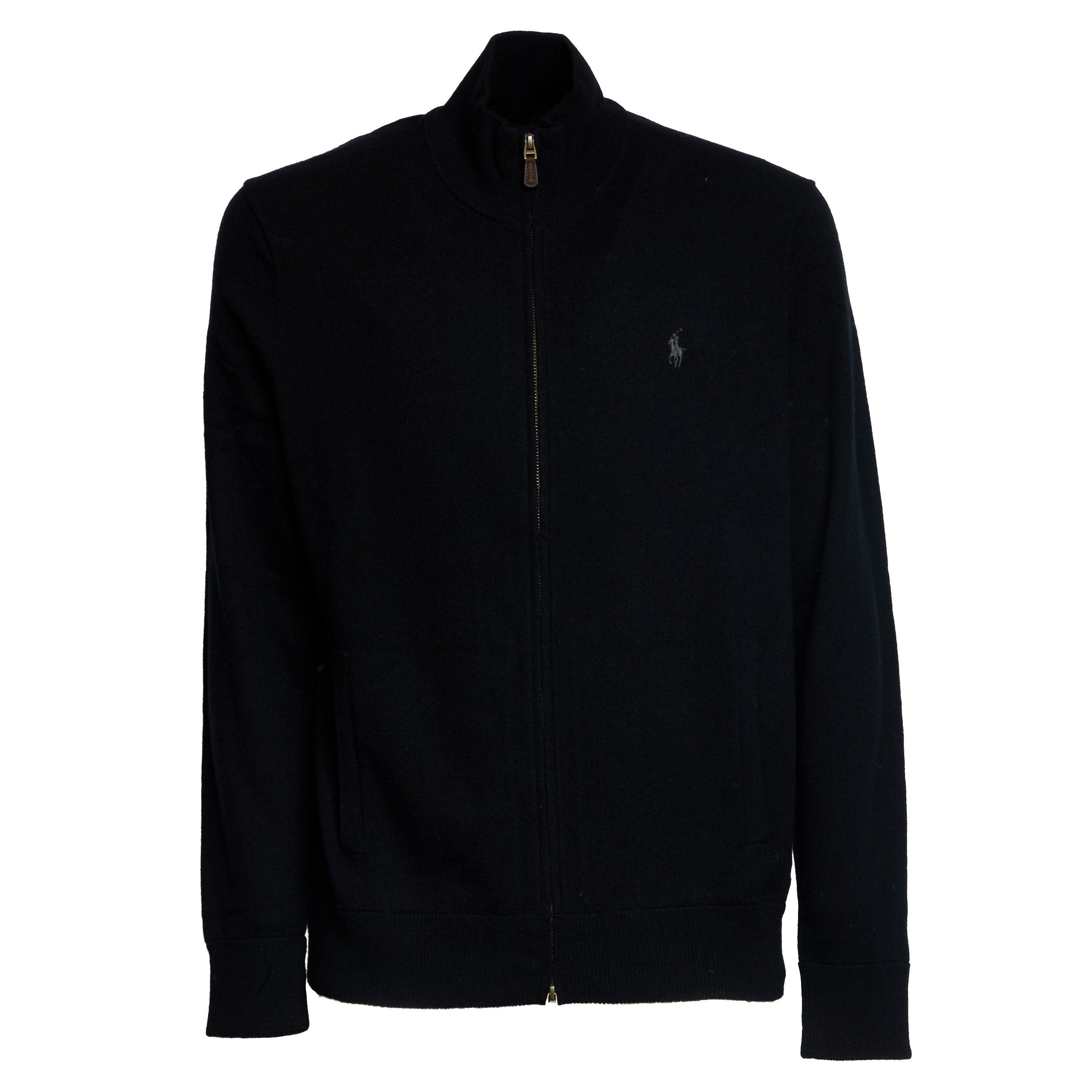 POLO  Men's Merino Wool Zip Sweater-OSI