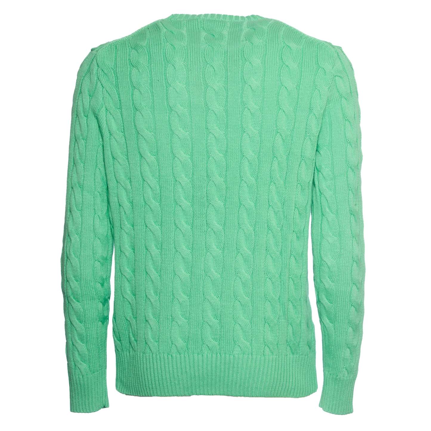 POLO  Cable Knit Sweater with Crew Neck for Men-OSI