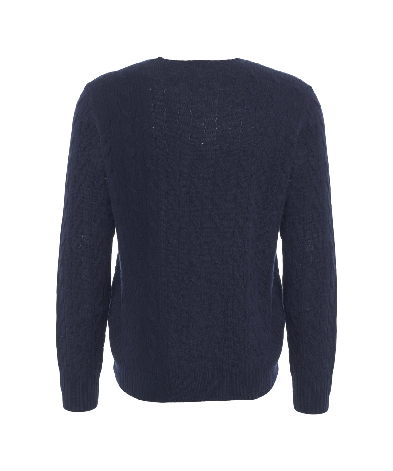 POLO  Classic Cable Knit Pullover Sweater with Logo-OSI