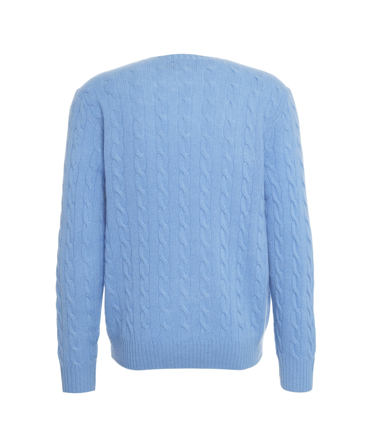 POLO  Classic Cable Knit Pullover with Embroidered Logo-OSI