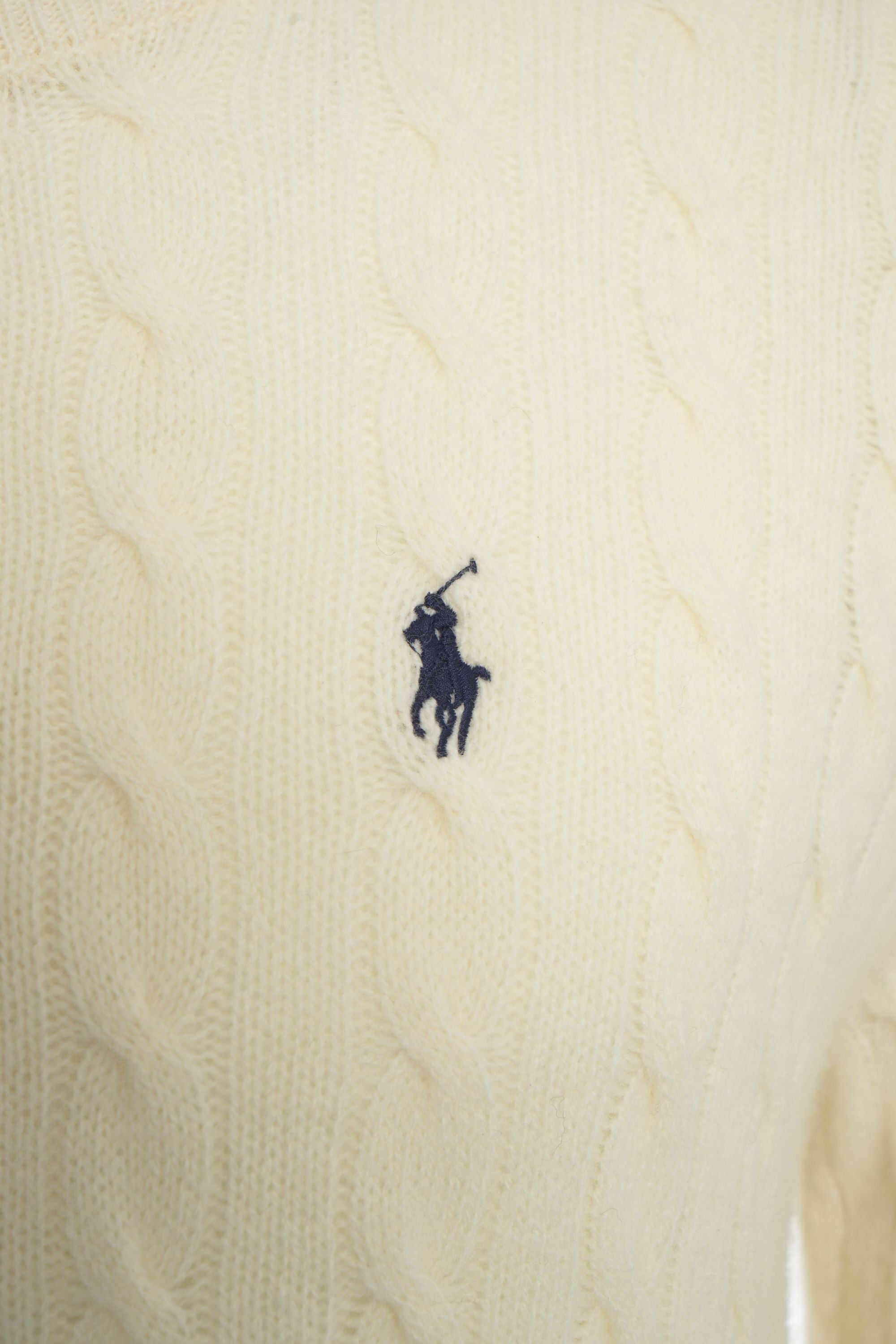 POLO  Classic Cable-Knit Pullover in Soft Wool for Men-OSI