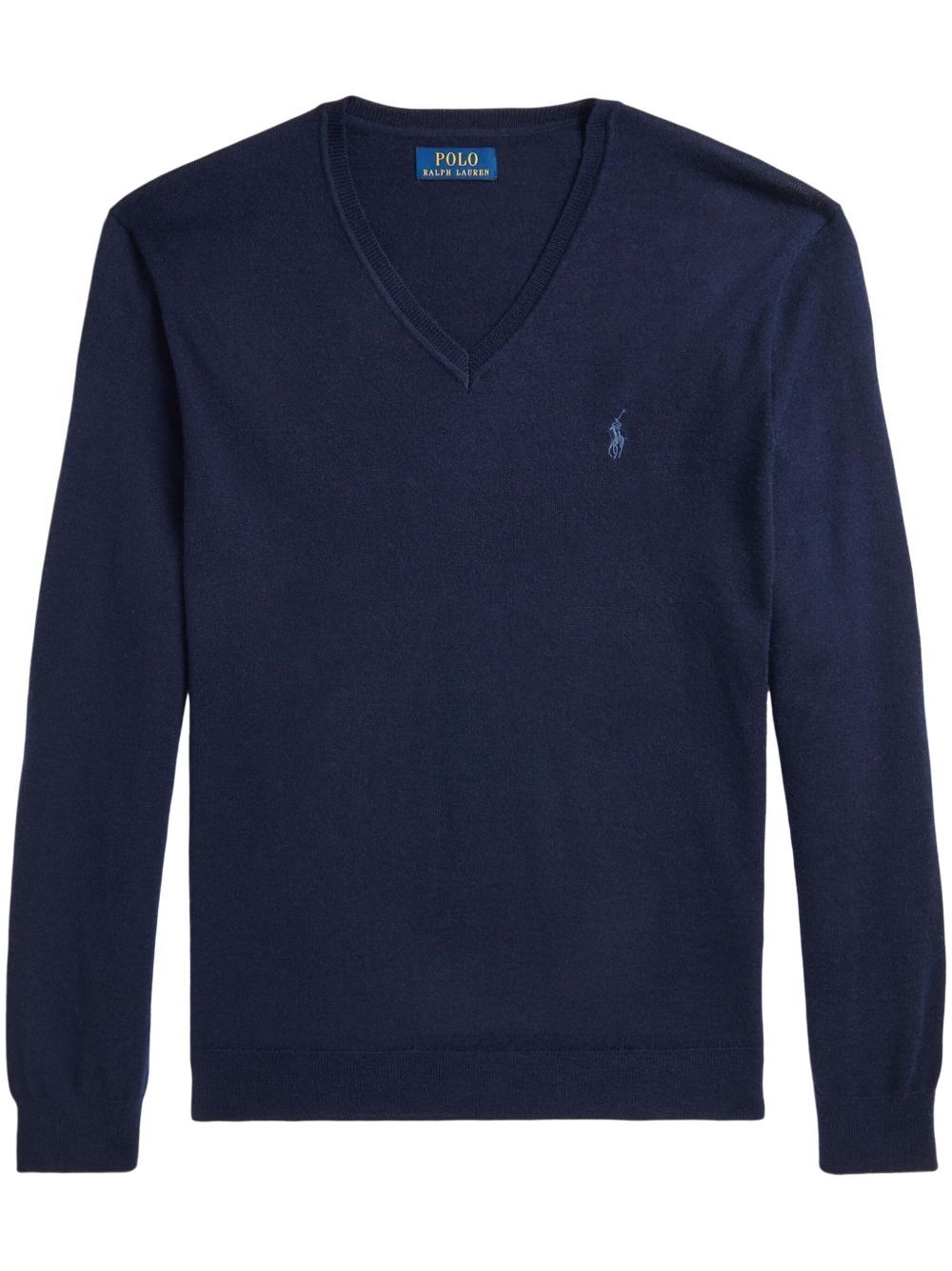 POLO  Men's Luxurious Wool V-Neck Sweater-OSI