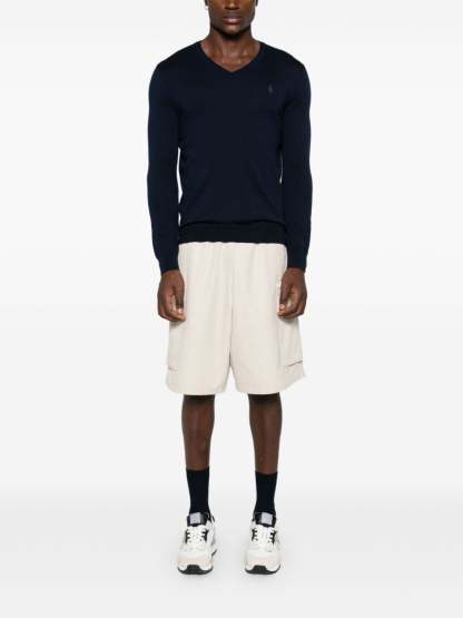 POLO  Men's Luxurious Wool V-Neck Sweater-OSI