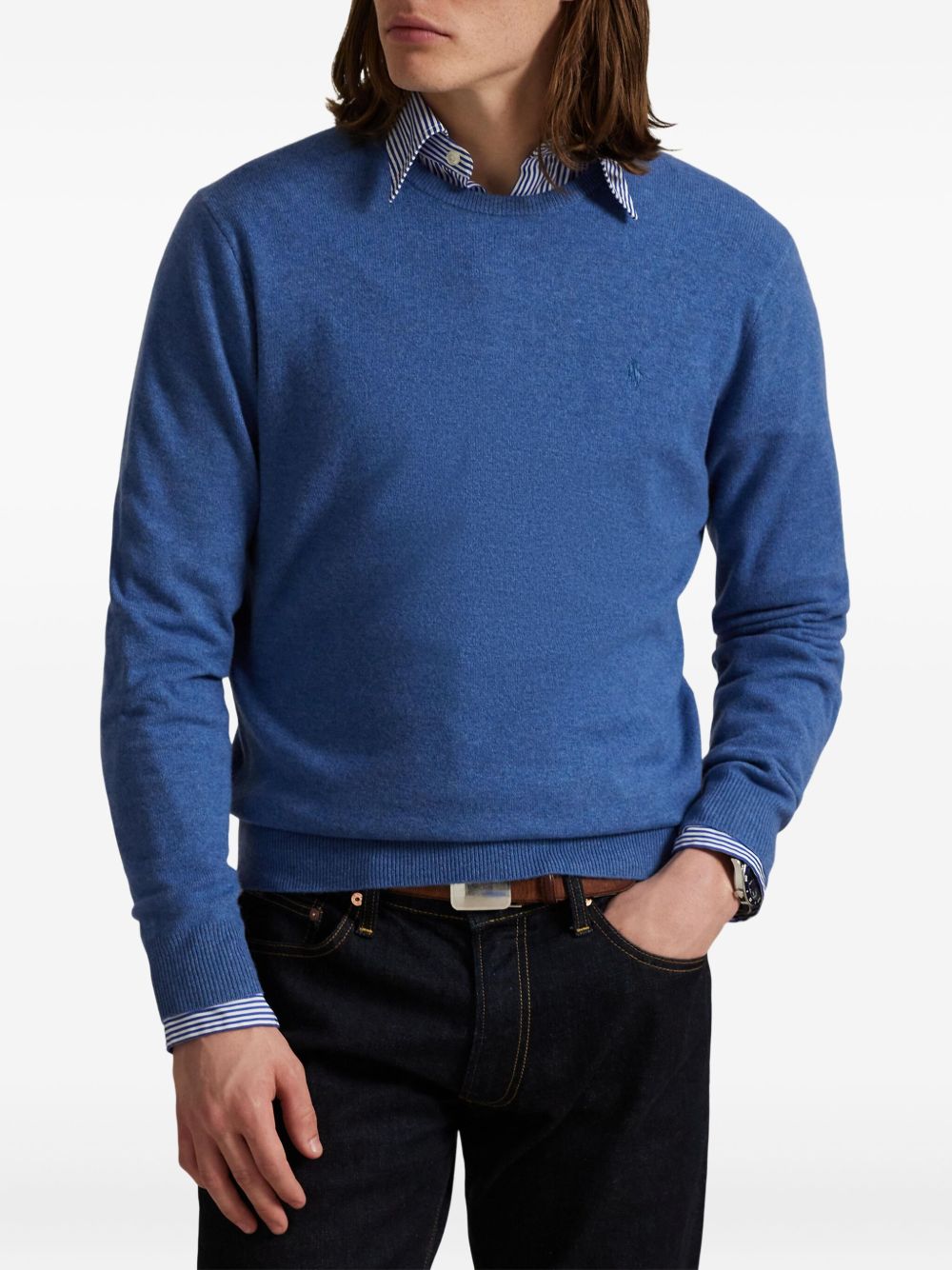 POLO  Classic Fit Wool Sweater for Men-OSI