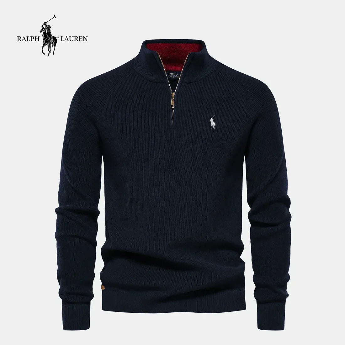 Half-Zip Wool Sweater-OSI
