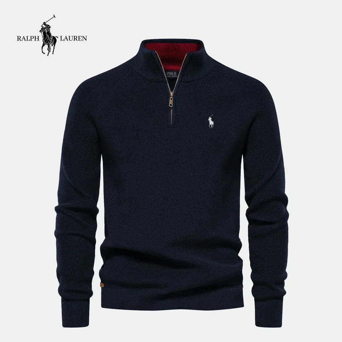 Half-Zip Wool Sweater-OSI