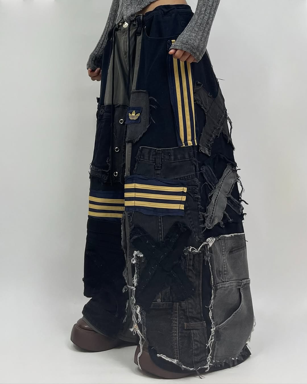 Patchwork custom jeans