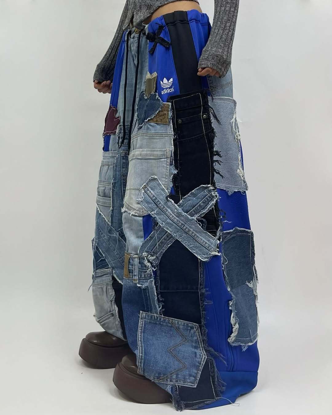 Patchwork custom jeans
