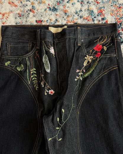 2026 "FLORAL" BAGGY DENIM