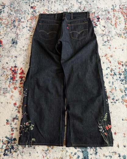 2026 "FLORAL" BAGGY DENIM