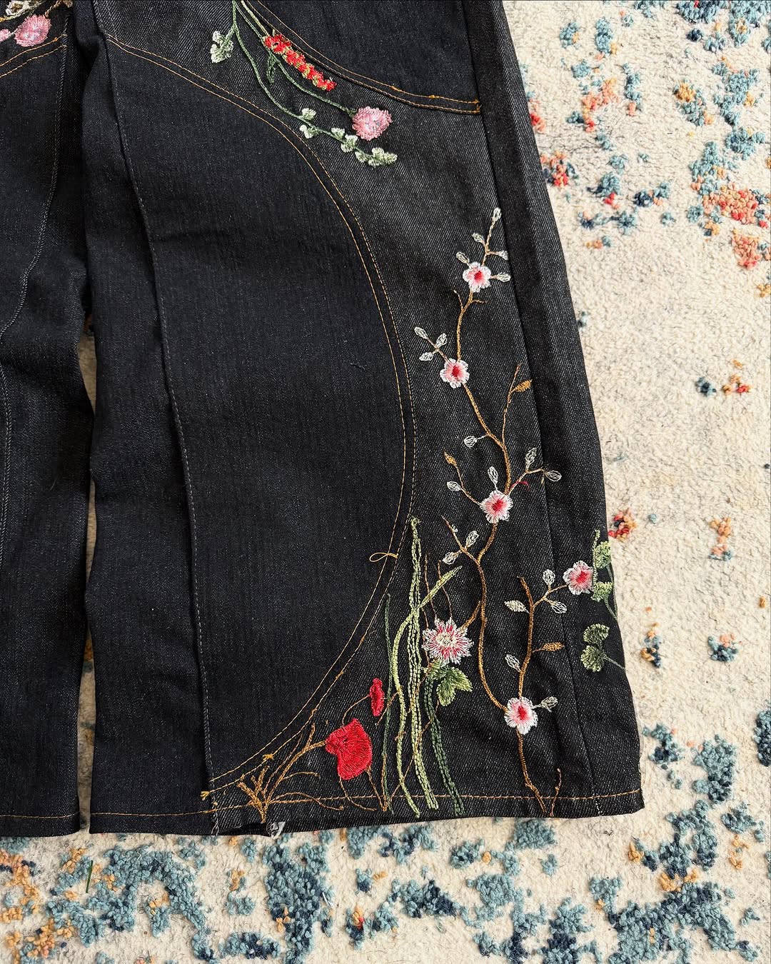 2026 "FLORAL" BAGGY DENIM