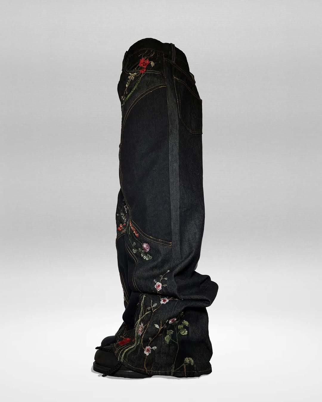2026 "FLORAL" BAGGY DENIM
