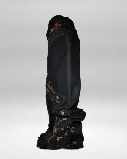 2026 "FLORAL" BAGGY DENIM