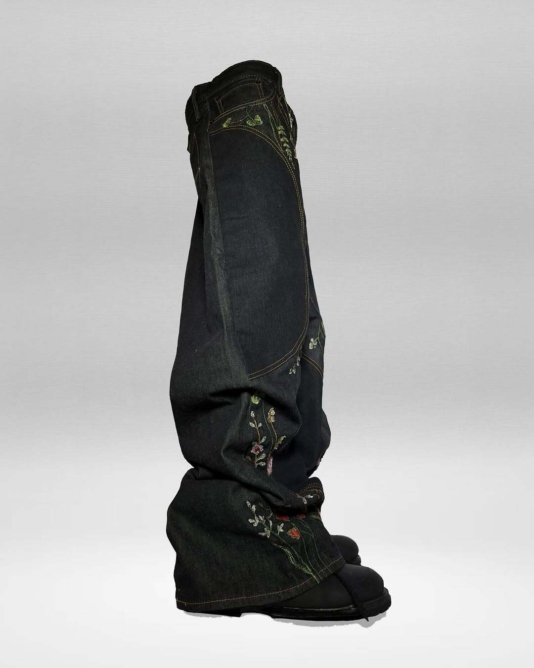 2026 "FLORAL" BAGGY DENIM