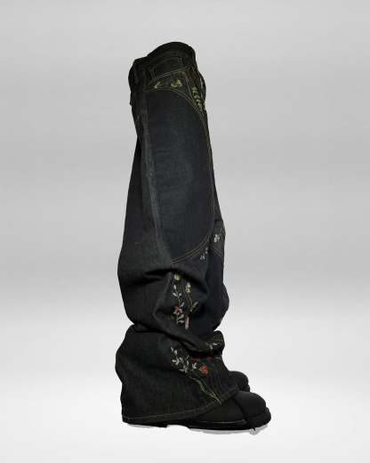 2026 "FLORAL" BAGGY DENIM