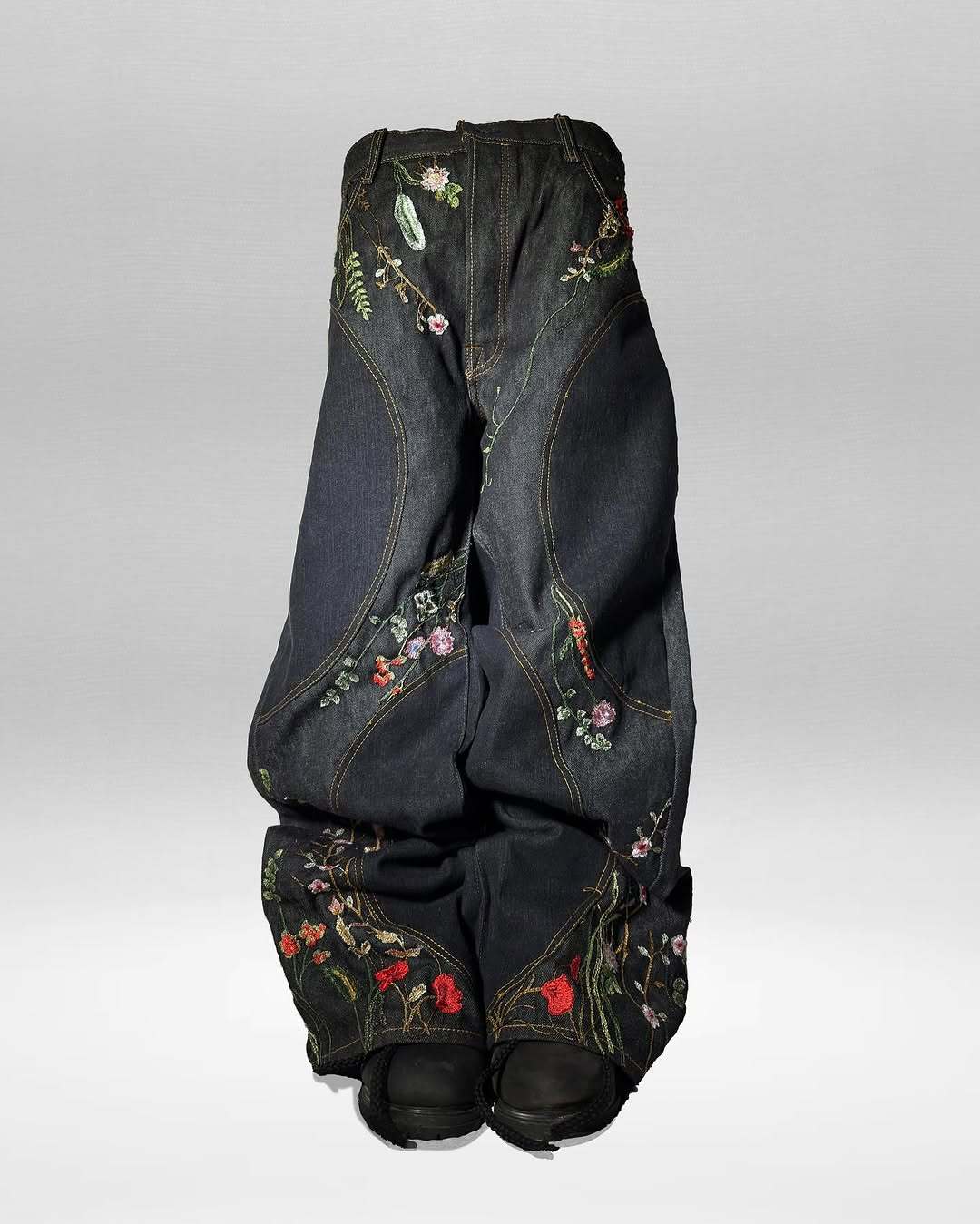 2026 "FLORAL" BAGGY DENIM