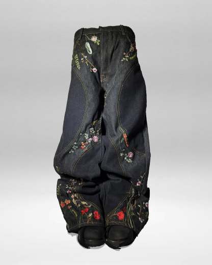 2026 "FLORAL" BAGGY DENIM