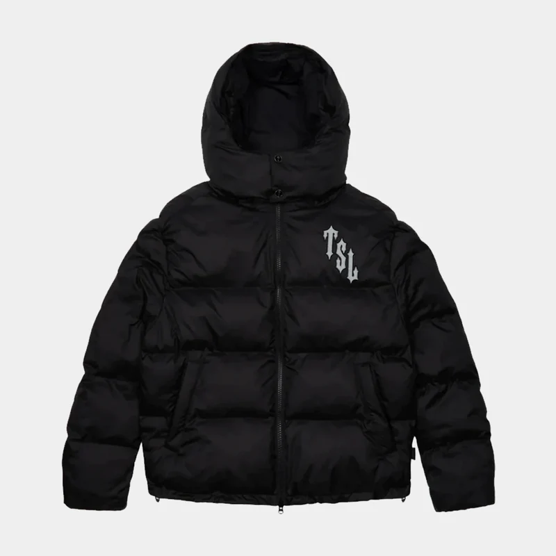  Shooters Hooded Puffer Jacket – Black Reflective-OSI