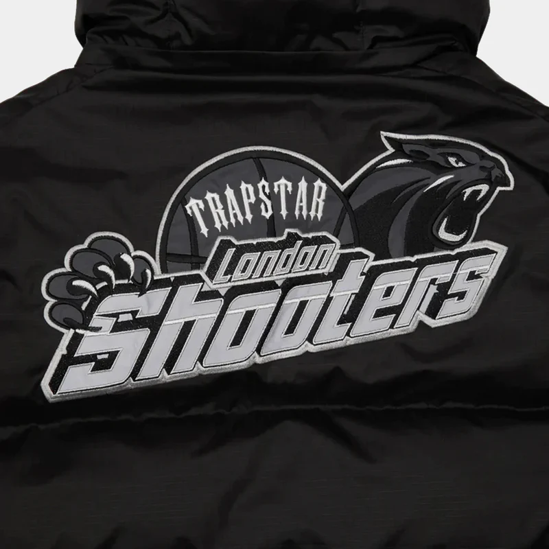  Shooters Hooded Puffer Jacket – Black Reflective-OSI
